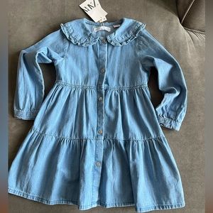 Zara girls dress 4-5 yrs old - denim color